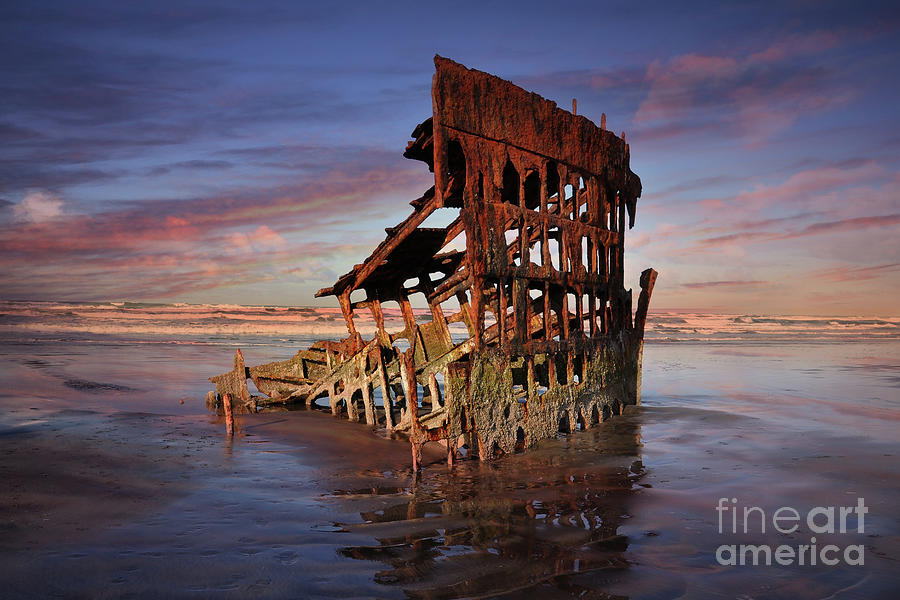 Oregon Coast Wreck Photograph by Jim Hatch