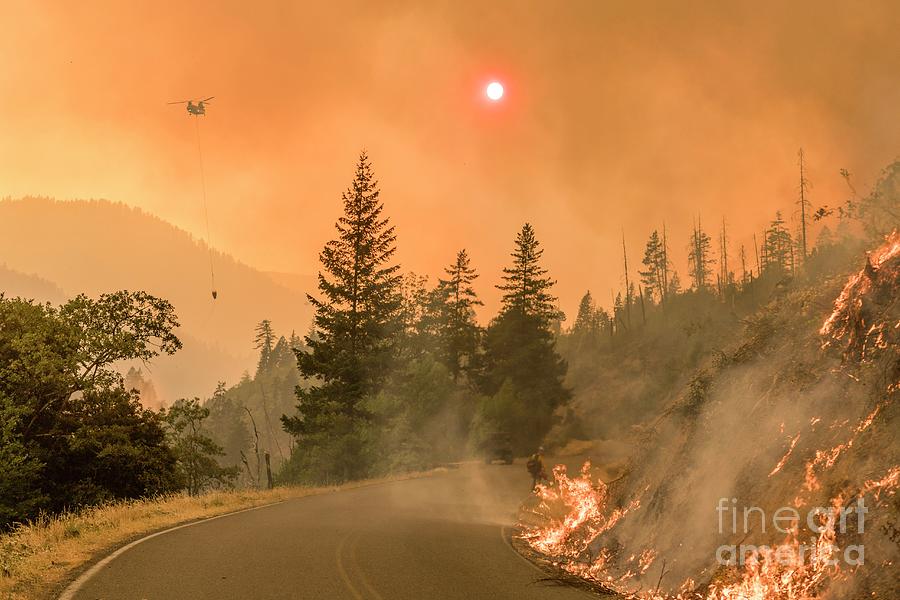 Oregon Wildfire Photograph by Forest Service/us Department Of Agriculture/science Photo Library