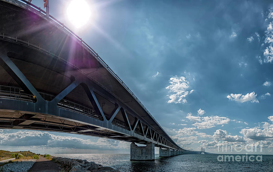 Oresundsbron From Swedish Side Photograph by Antony McAulay