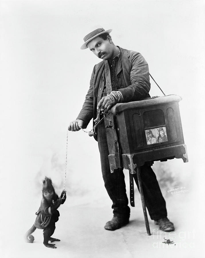 Organ Grinder And Monkey Collect Money Photograph by Bettmann