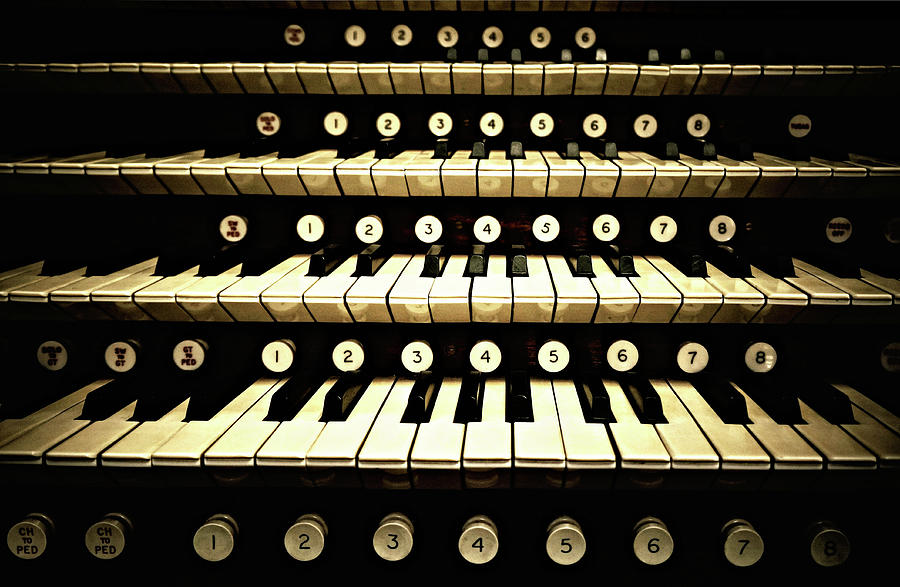 Organ Keys Photograph by Michelle Mcmahon