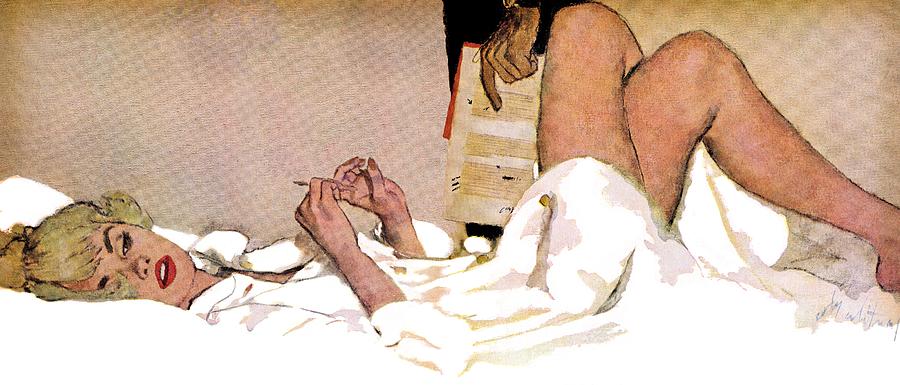 Bed Drawing - Organization Wife by Coby Whitmore