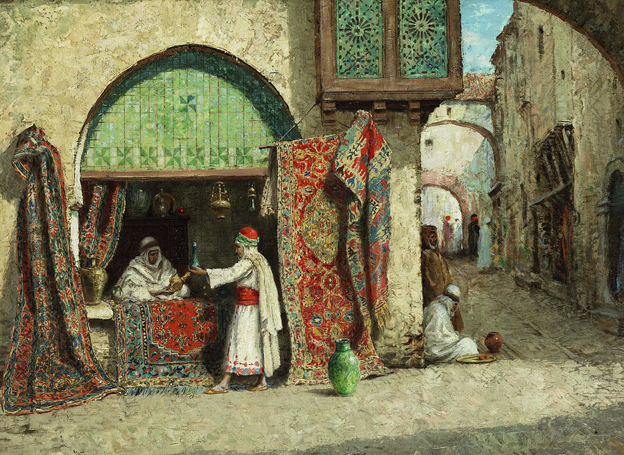 Millar Painting - Oriental Business by Addison Thomas Millar