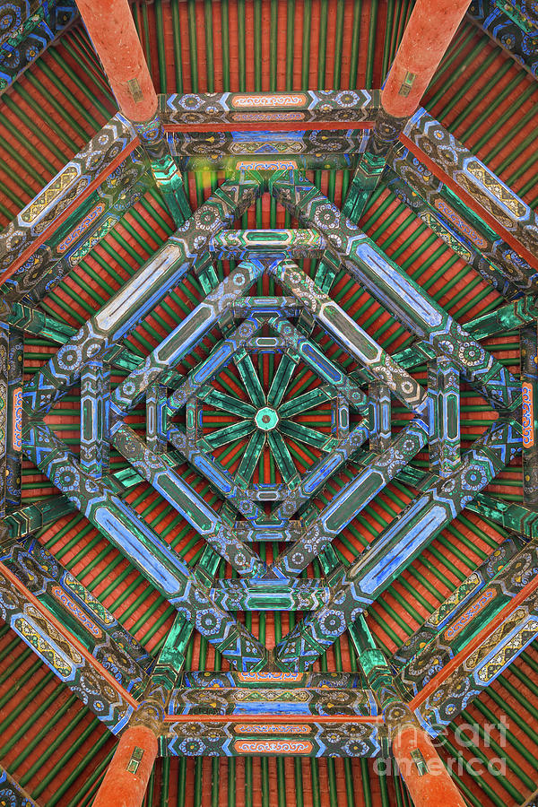 Oriental Ceiling Photograph by Inge Johnsson