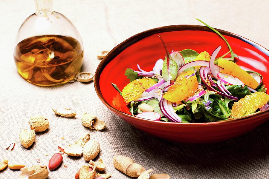 Oriental Salad With Garlic Oil Photograph by Taste Agencia Gastronmica