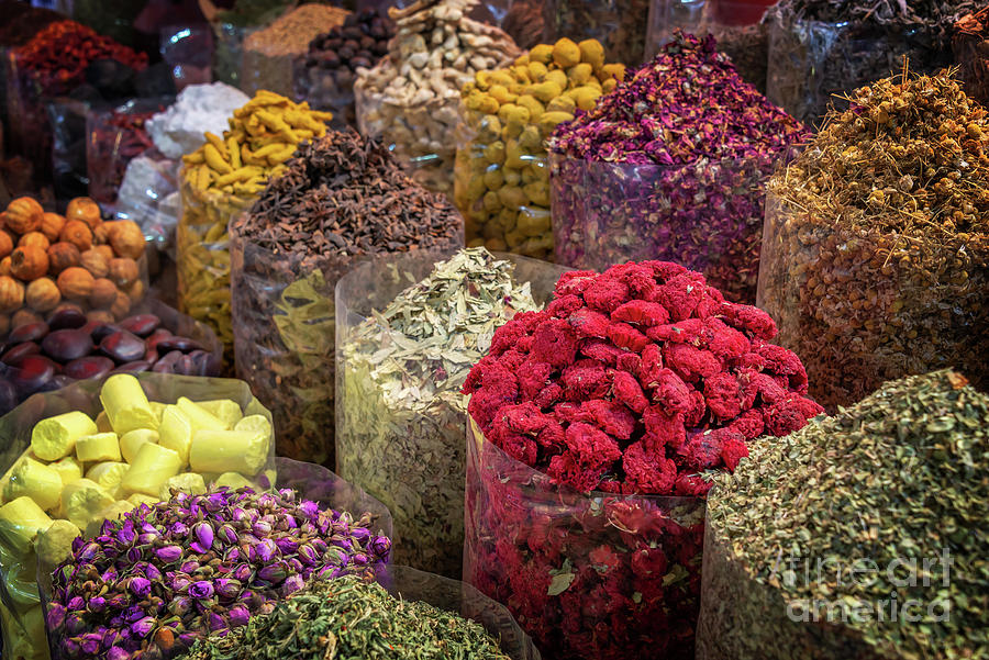 Oriental spices market Photograph by Delphimages Photo Creations