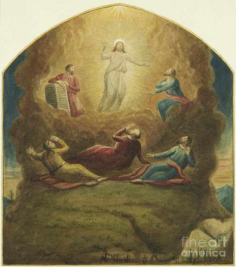 Original Altar-piece By Mead In St Jamess, Showing The Transfiguration On The Mount Painting by Joseph Manning