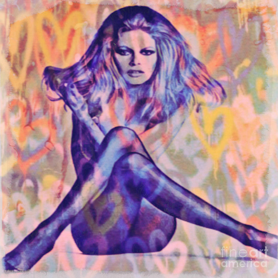 Original - Motiv Brigitte Bardot Sexy Yellow - Love Pop Art Painting by  Felix Von Altersheim - Pixels