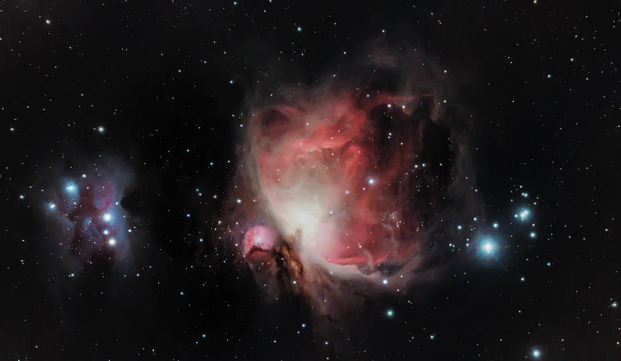 Orion Nebula and the Running Man Nebula Photograph by William Finn ...