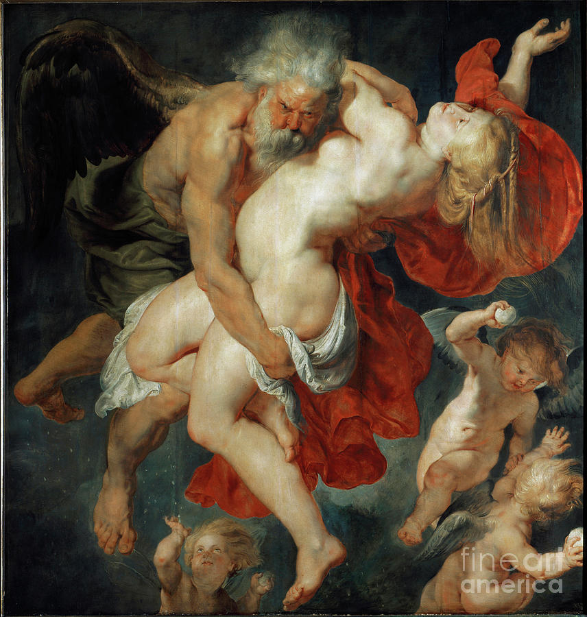 Orithye, Athenian Princess Is Taken Off By Boree Painting by Peter Paul Rubens