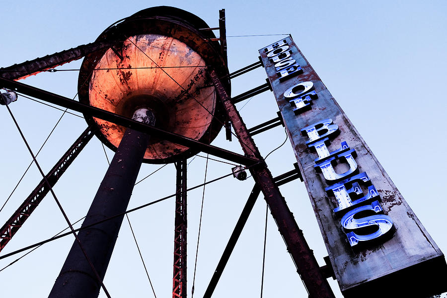 Orlando Florida - House Of Blues Tower And Sign On April 22, 2019 The Famous Landmark Is Located At by John McLenaghan Orlando Florida - House Of Blues Tower And Sign On April 22, 2019 The Famous Landmark Is Located At by John McLenaghan
