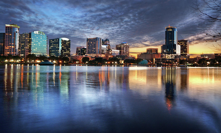 Orlando Florida Skyline Photograph by Sky Noir Photography By Bill Dickinson