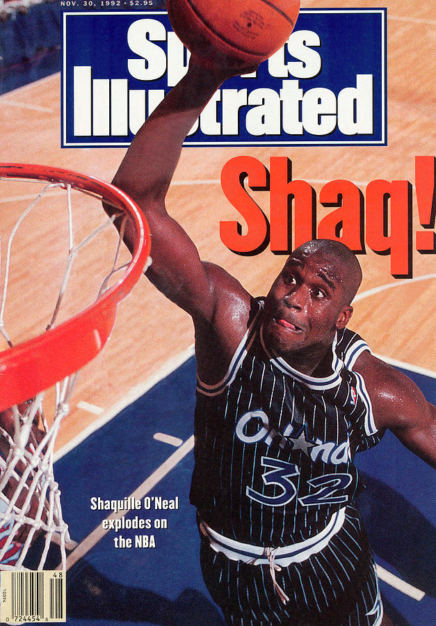 Orlando Magic Shaquille Oneal... Sports Illustrated Cover Photograph by Sports Illustrated