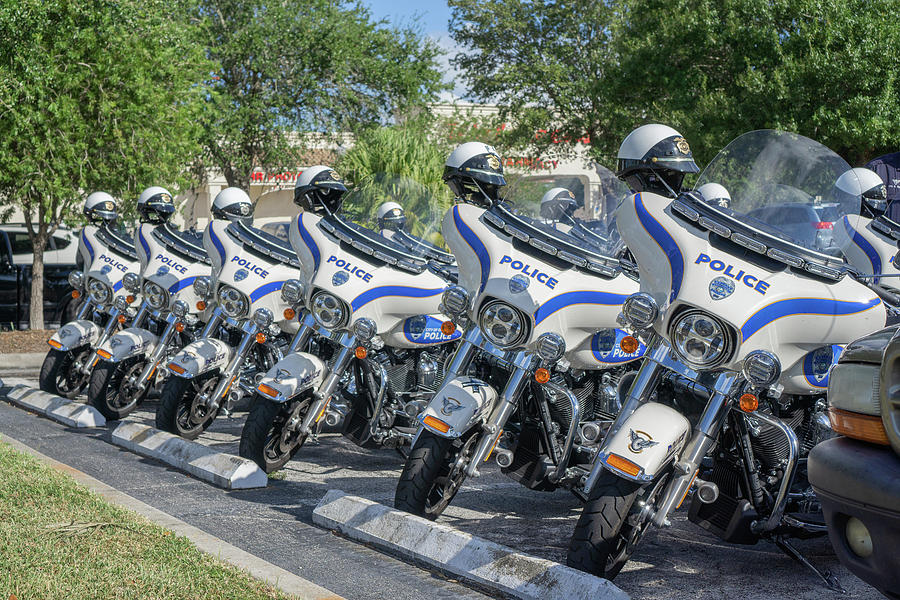 Orlando Police Bikes Photograph by Dennis Dugan