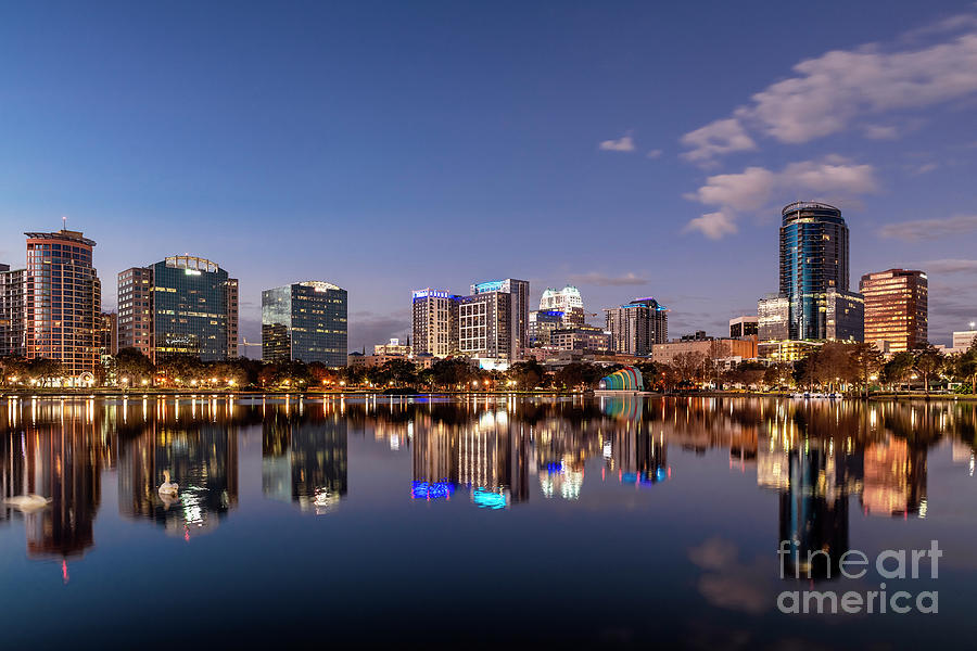Orlando Skyline at Sunrise Photograph by John Greim Pixels