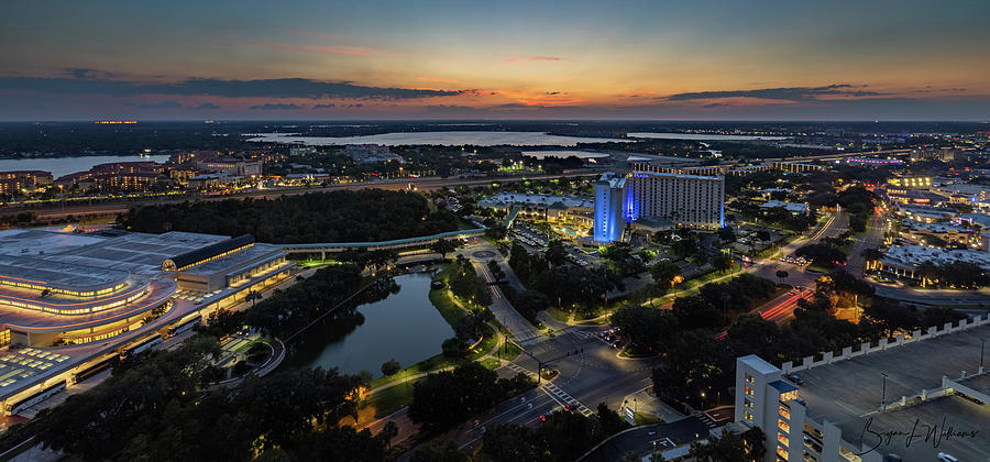 Sunset Photograph - Orlando Twilight by Bryan Williams