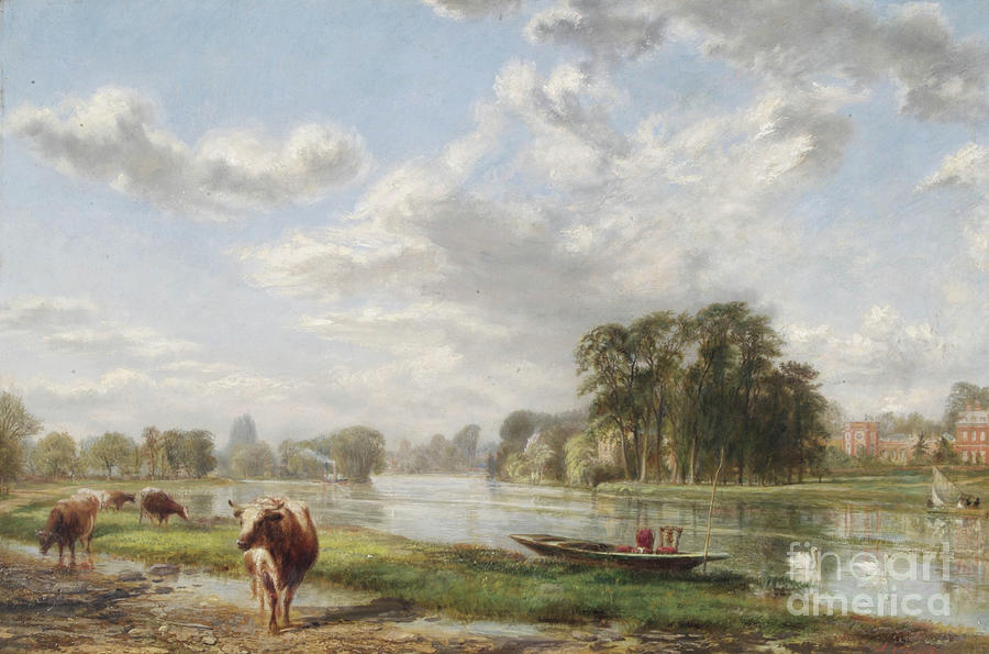 Orleans House, Twickenham, C.1825 Painting by John Cleghorn Fine Art