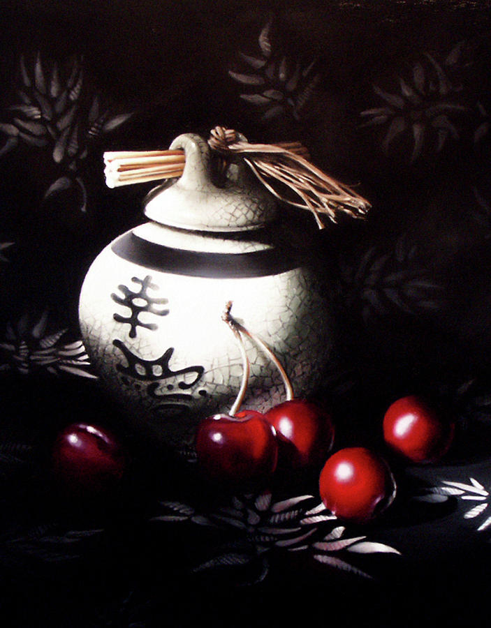 Oriental Pastel - Ornamental Cherries by Dianna Ponting