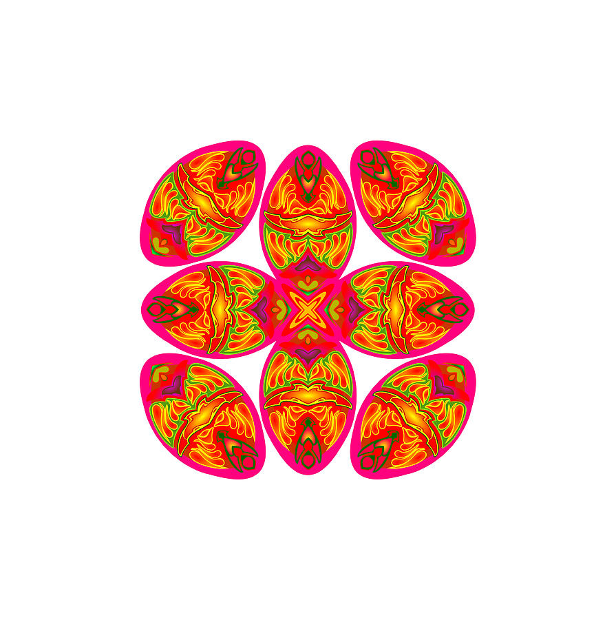 Pattern Digital Art - Ornamental pattern by Alexey Evsyunin