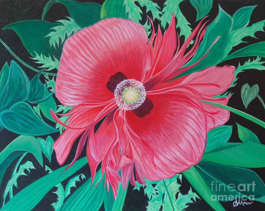 Ornamental Poppy Painting by Aimee Mouw