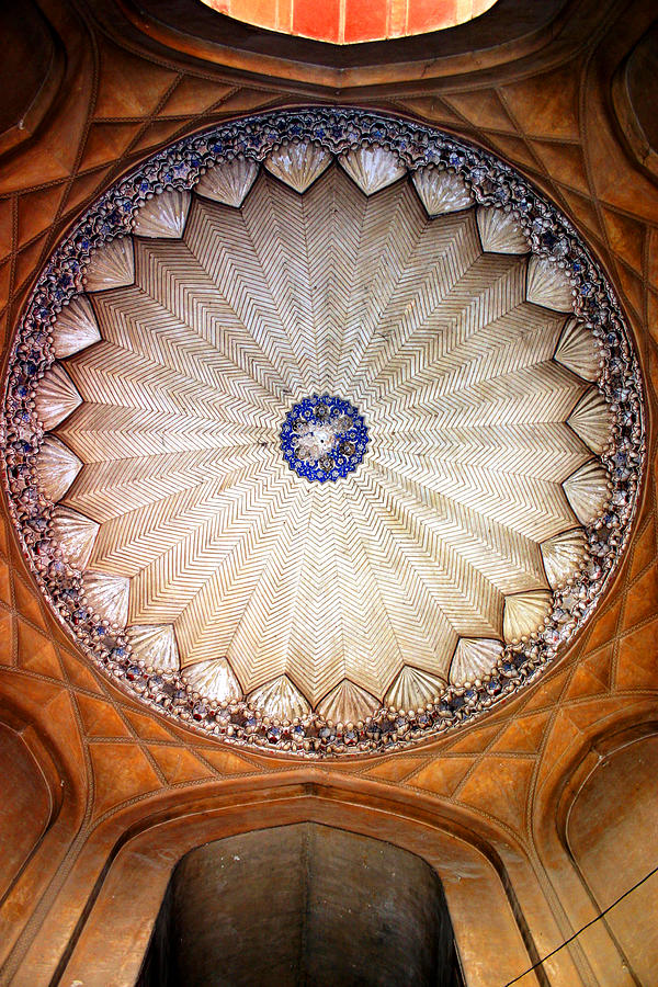 Ornate Ceiling Photograph by Copyright © Sunil Chaturvedi. All Rights Reserved.