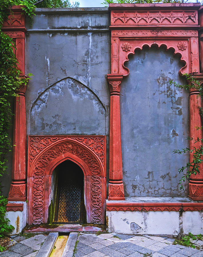Ornate Red Wall Photograph by Portia Olaughlin