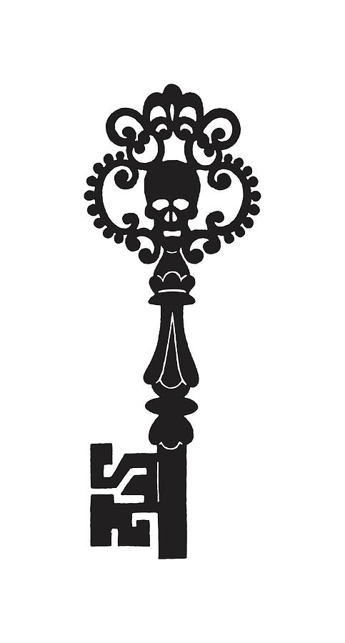 Ornate Skeleton Key Drawing by CSA Images - Pixels