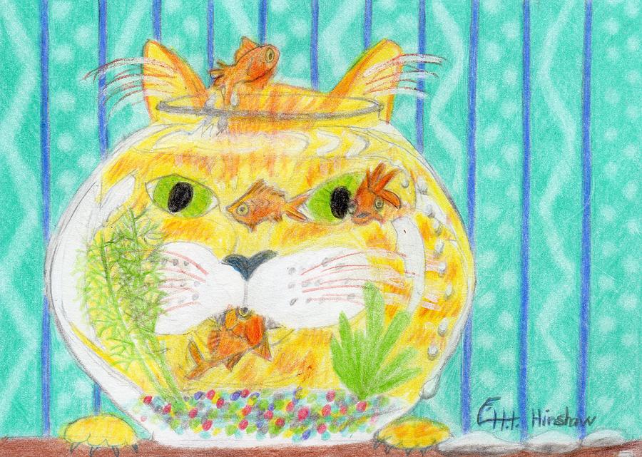 Ornery Oscar Cant Eat Just One Painting by Lisa Hinshaw