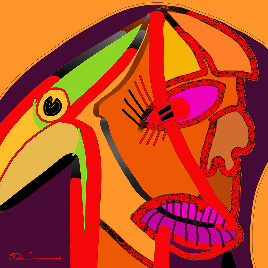 Ornithophobia Digital Art by Jeffrey Quiros
