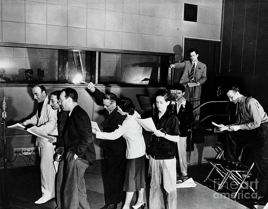 Orson Welles Directing A Rehearsal Photograph by Bettmann