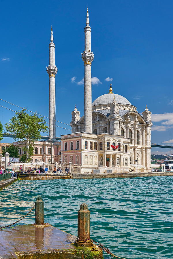 Turkey Photograph - Ortakoy Mecidiye Mosque, Istanbul by Jan Wlodarczyk