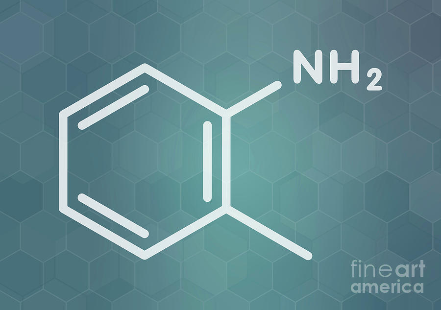 Ortho-toluidine Molecule Photograph by Molekuul/science Photo Library ...