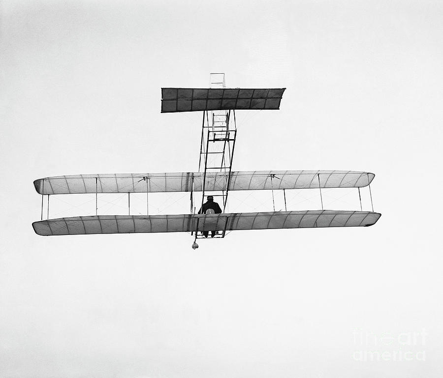 Orville Wright Flying Glider Photograph by Bettmann