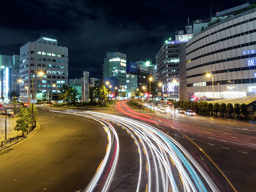 Osaka Night Photograph by David Panevin Photography