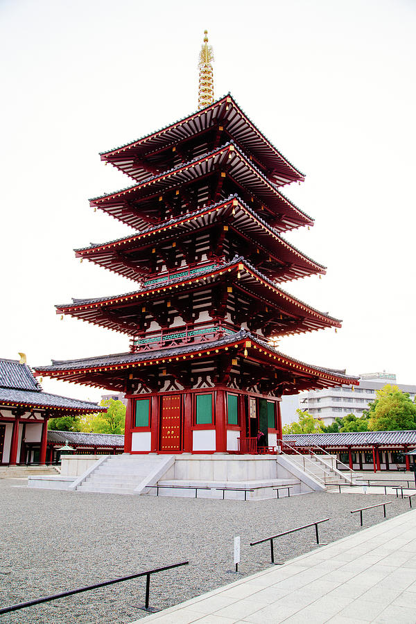 Osaka temple Photograph by Jonathan Keane