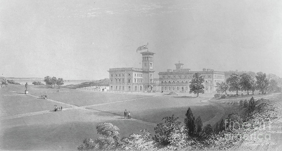 Osborne House, 1859 Drawing by Print Collector