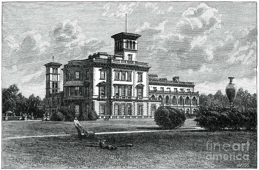 Osborne House, East Cowes, Isle Drawing by Print Collector