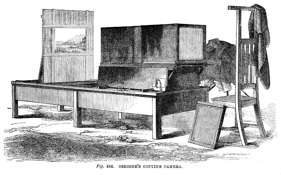 Osbornes Copying Camera, 1866 Drawing by Print Collector