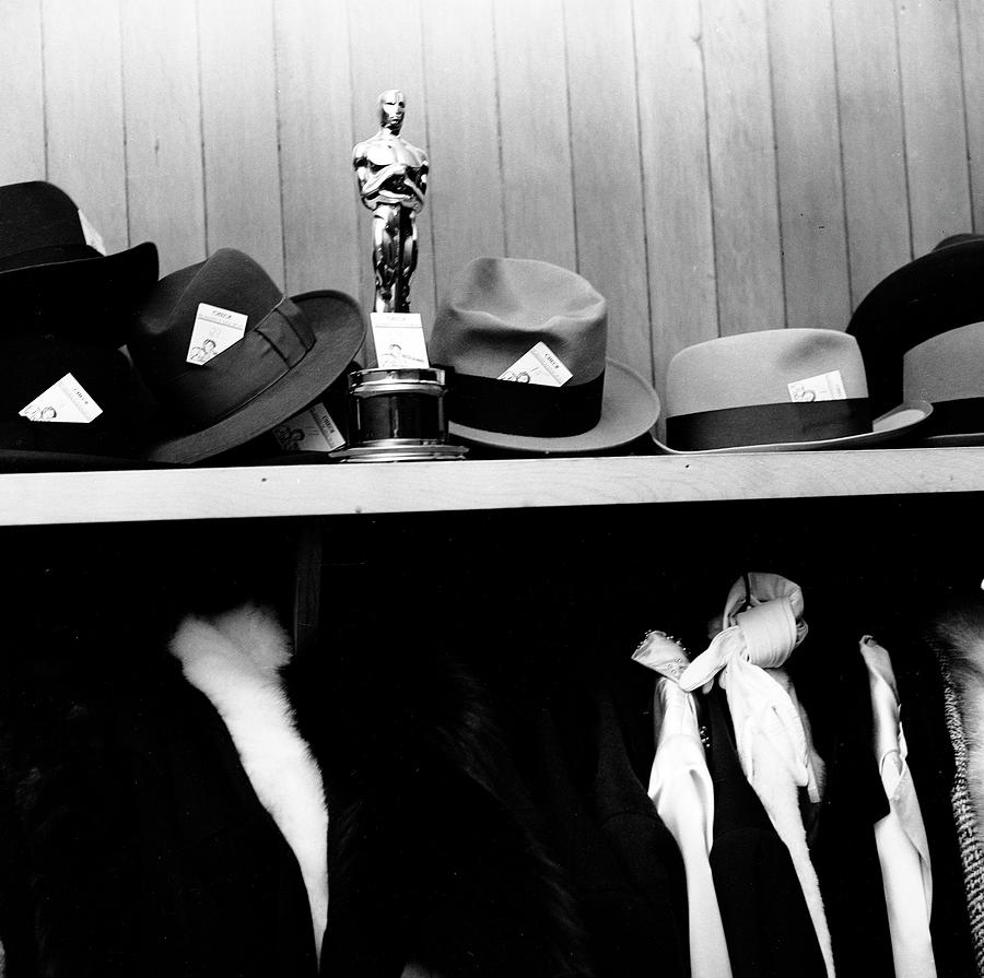 Black And White Photograph - Oscar in Coatroom by Ed Clark
