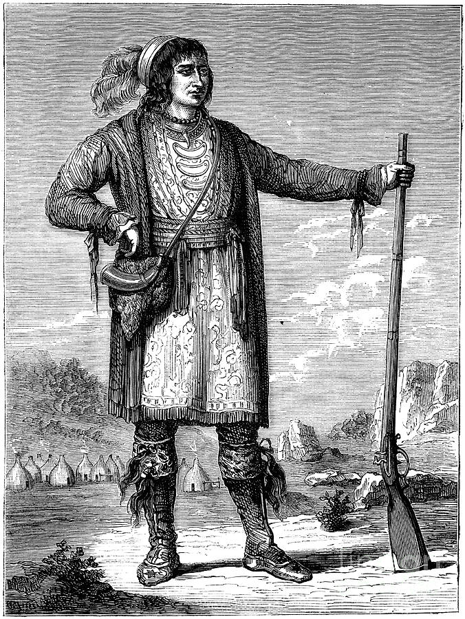 Osceola, Chief Of The Seminoles, C1837 Drawing by Print Collector