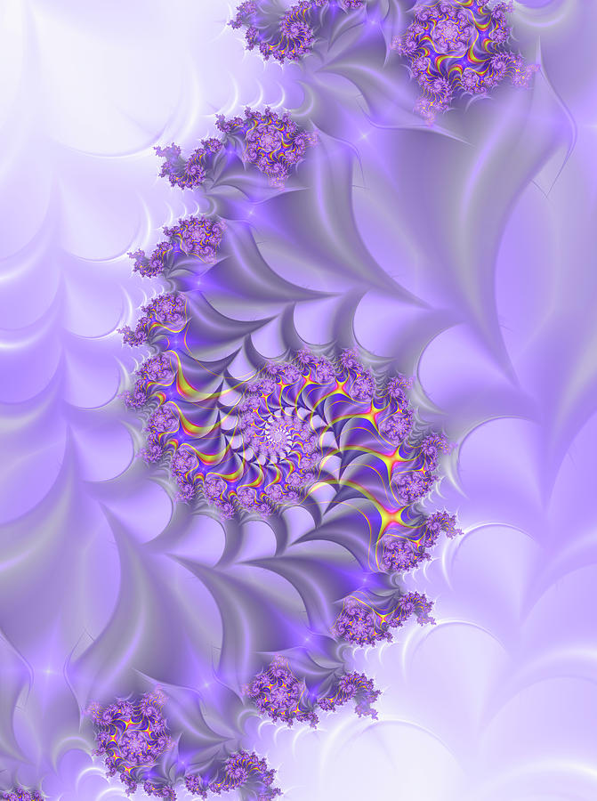 Purples Digital Art - Ostara by Fractalicious