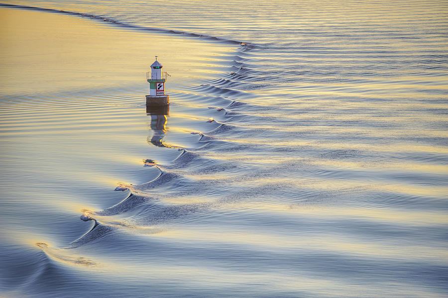 Ostra Algogrundet Lighthouse Photograph by Marianne Campolongo