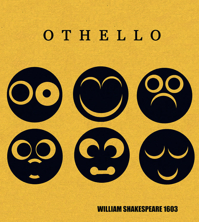 Othello minimalsim cover art Digital Art by David Lee Thompson