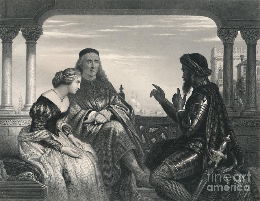 Othello Relating His Adventures Drawing by Print Collector