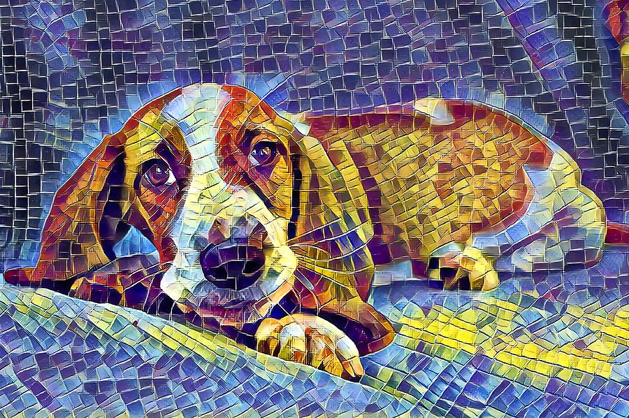 Otis The Potus Basset Hound Dog Art  Digital Art by Don Northup