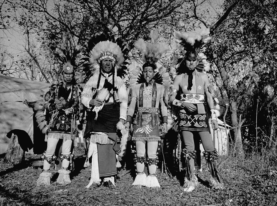 Thomas Jefferson Photograph - Otoe Tribe Members by Cornell Capa