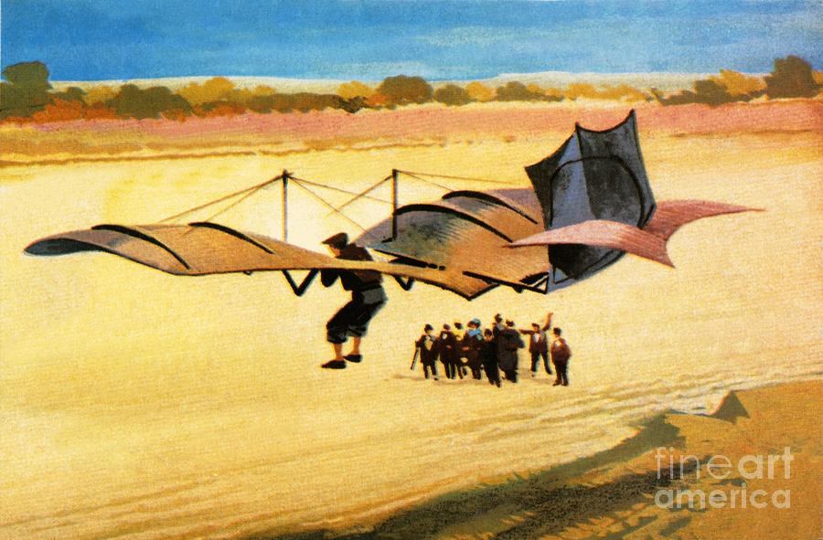 Otto Lilienthal Painting by Ferdinando Tacconi