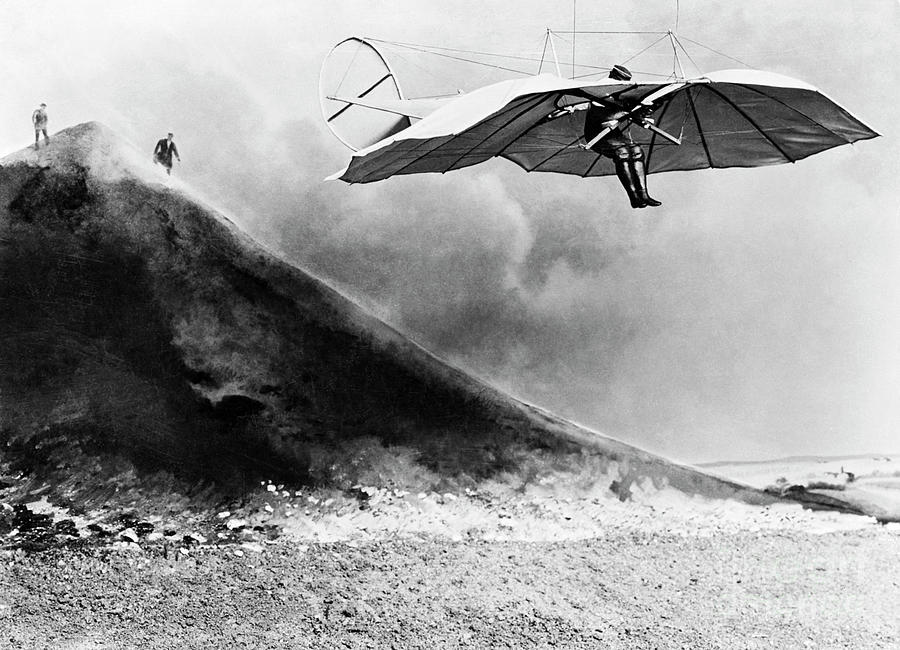 Otto Lilienthal Tests A Glider Photograph by Bettmann - Pixels