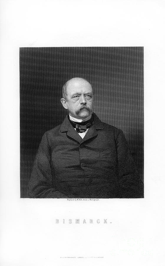 Otto Von Bismarck, Duke Of Lauenburg Drawing by Print Collector