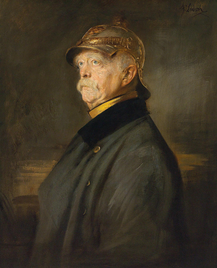 Otto von Bismarck Military Portrait - 1870 Painting by War Is Hell Store